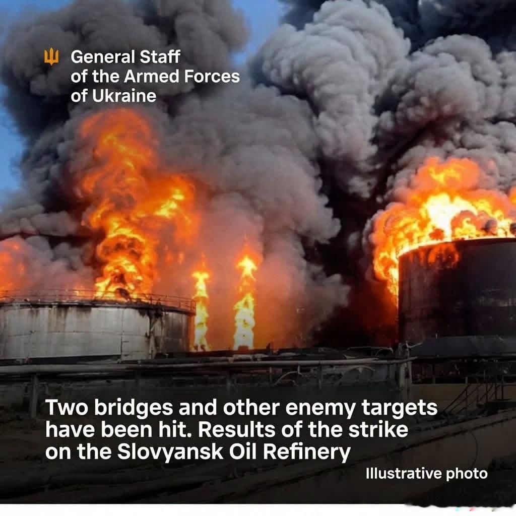 烏克蘭方面表示，扎波羅熱州亞速海沿岸地區（Azov）的一座公路橋遭到打擊；此外，