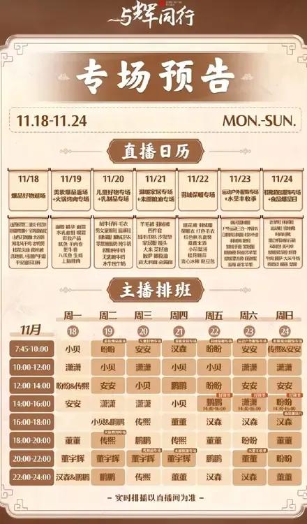 昨晚董宇辉忙着开会，等了一晚上也没来直播间吃东西。


大家没等来宇辉，只等来了