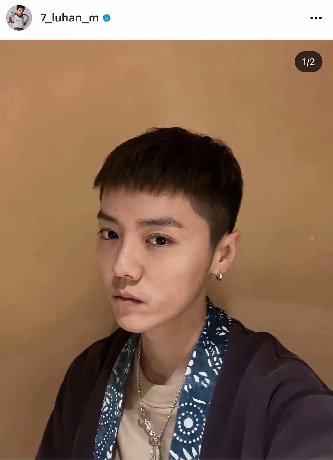 鹿晗剪了长发，觉得更帅了
