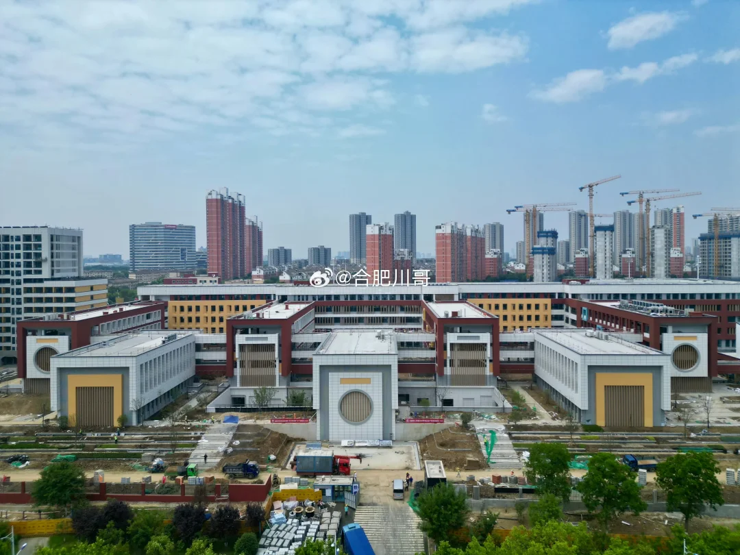 经开区合肥实验高中（暂定名）项目进展～ 位于经开区芙蓉路与观海路交口...