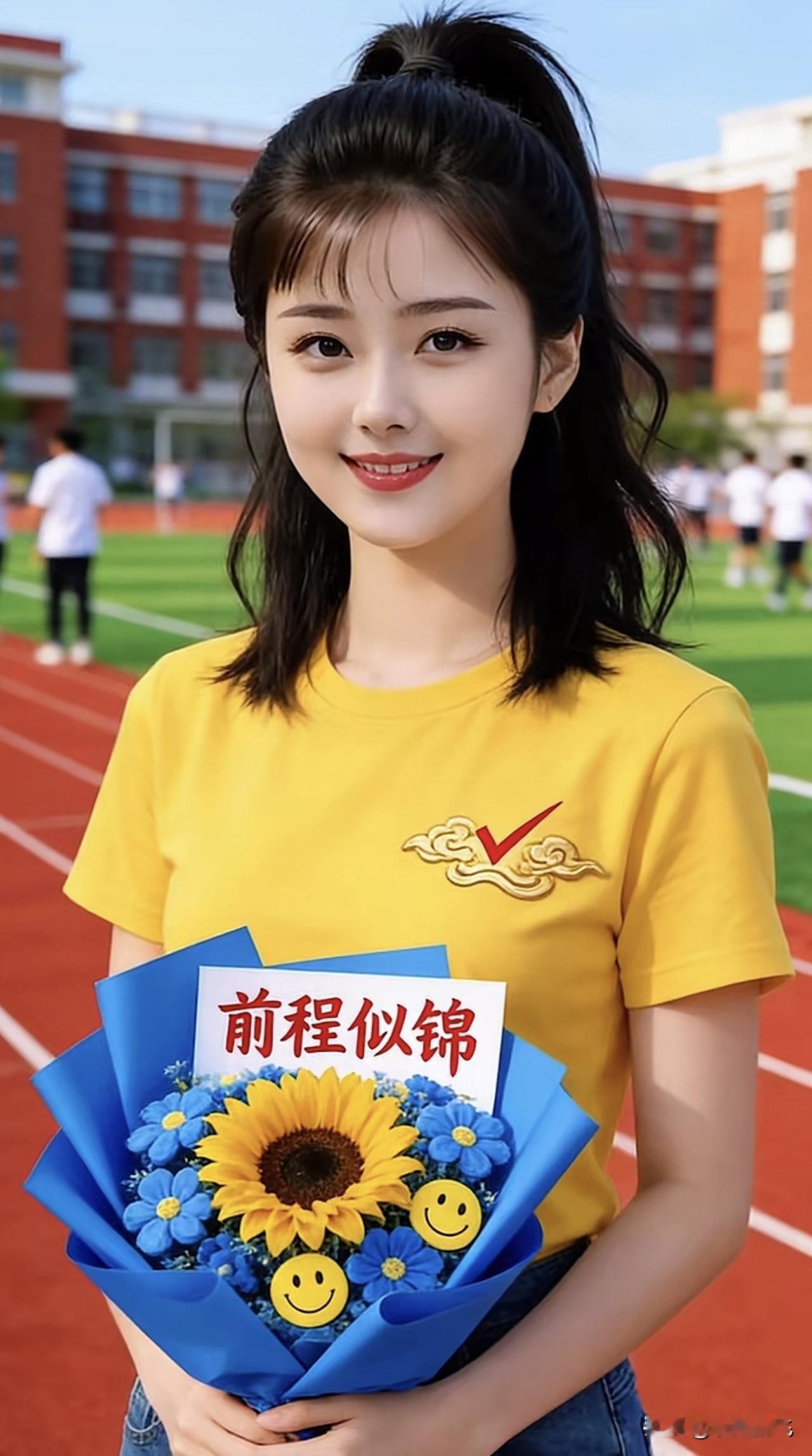 真心话茶局为今年的高考学子加油！阳光女孩，前程似锦，笑靥如花🌻🌸