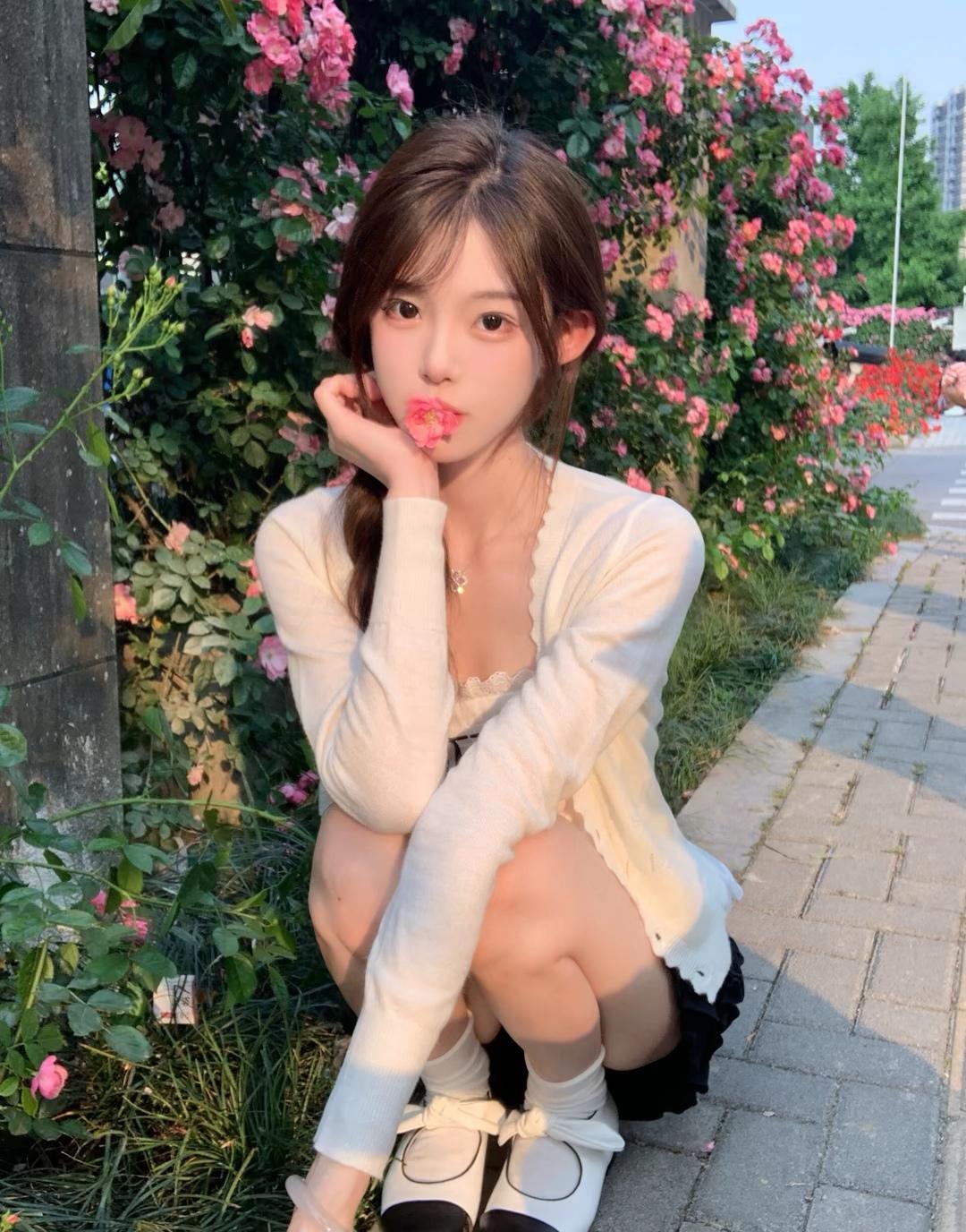 少女心爆棚的粉色花海自拍🌸💕