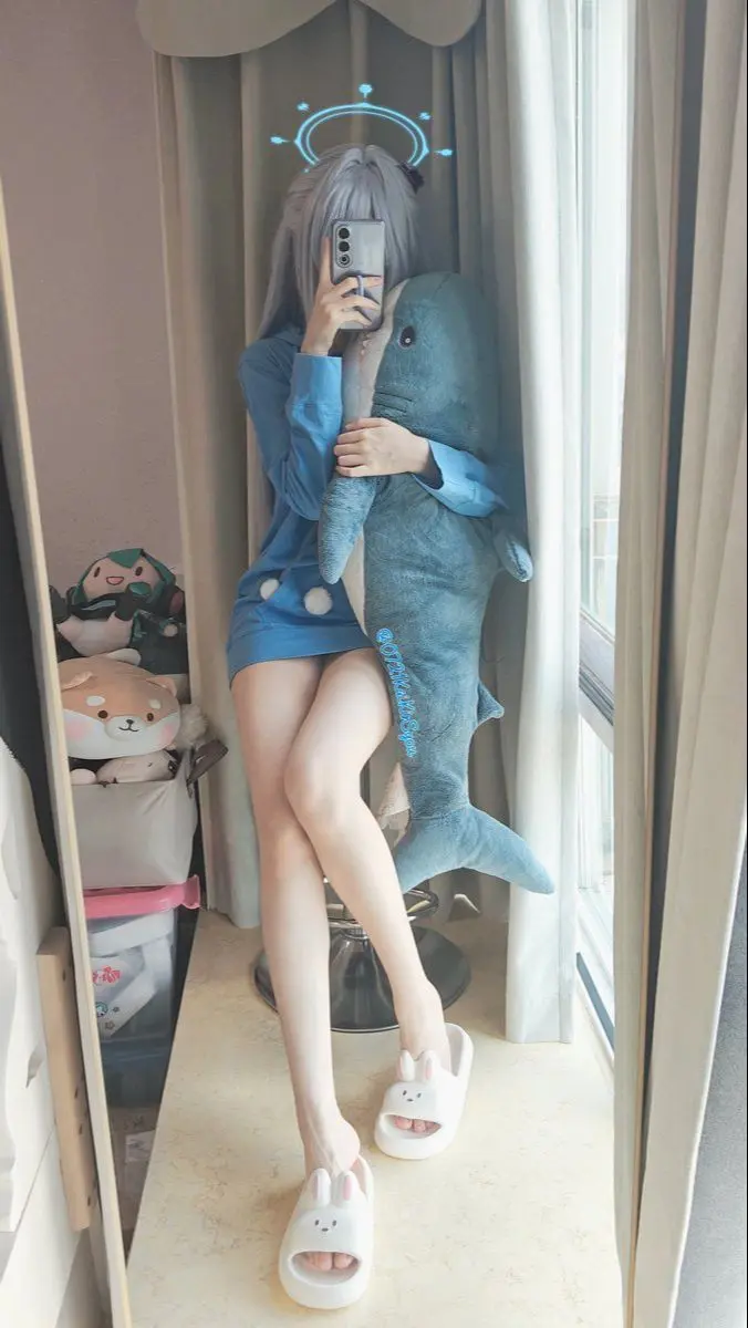 月雪宫子 cos 二次元 蔚蓝档案 甜妹