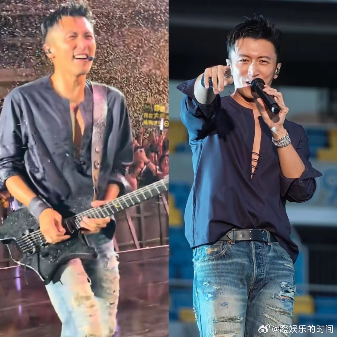 看了谢霆锋西安演唱会，网友有个疑问，就是谢霆锋，这把吉他到底是耍酷用的还是真有声