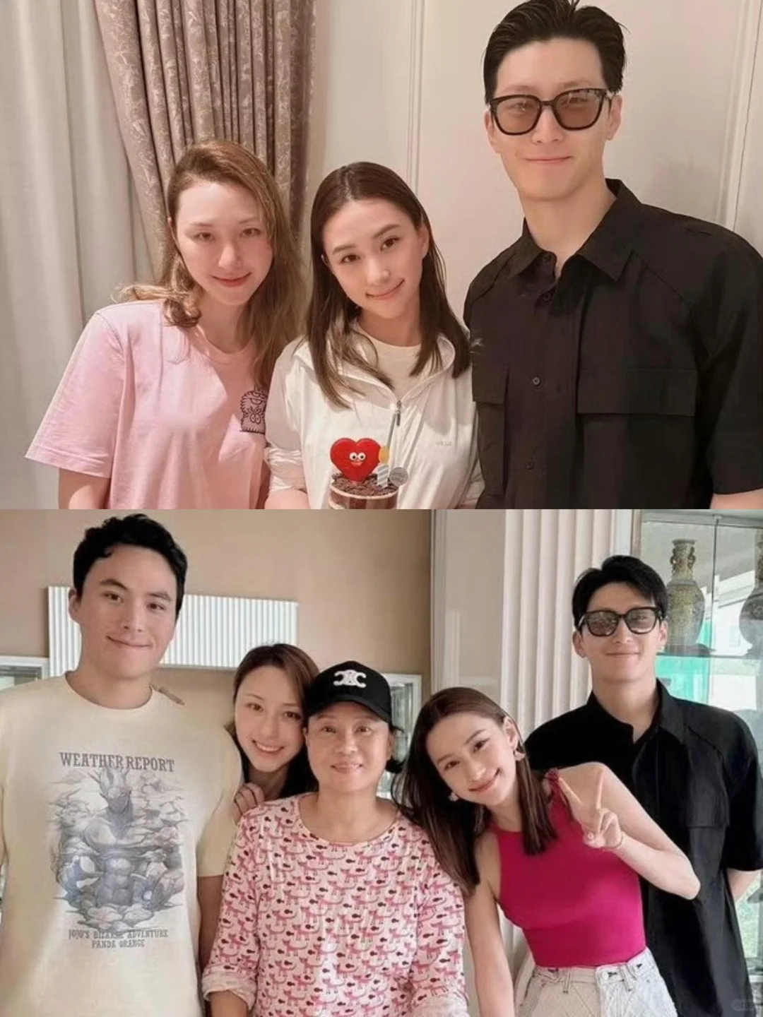一直谣言窦骁他们小两口要离婚，看何超莲带窦骁回香港庆生了，两个人看起来...