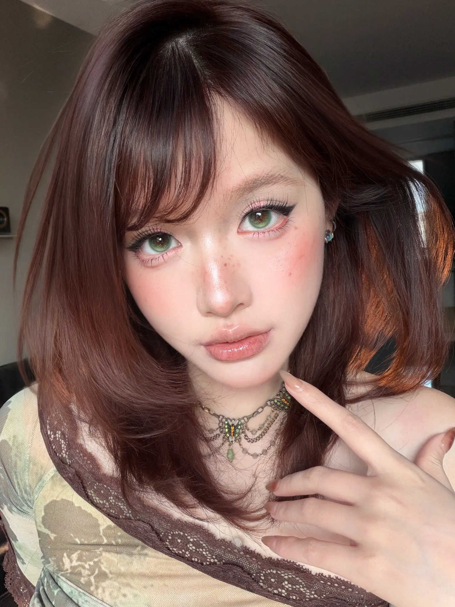 这眼睛简直就是像高货翡翠！