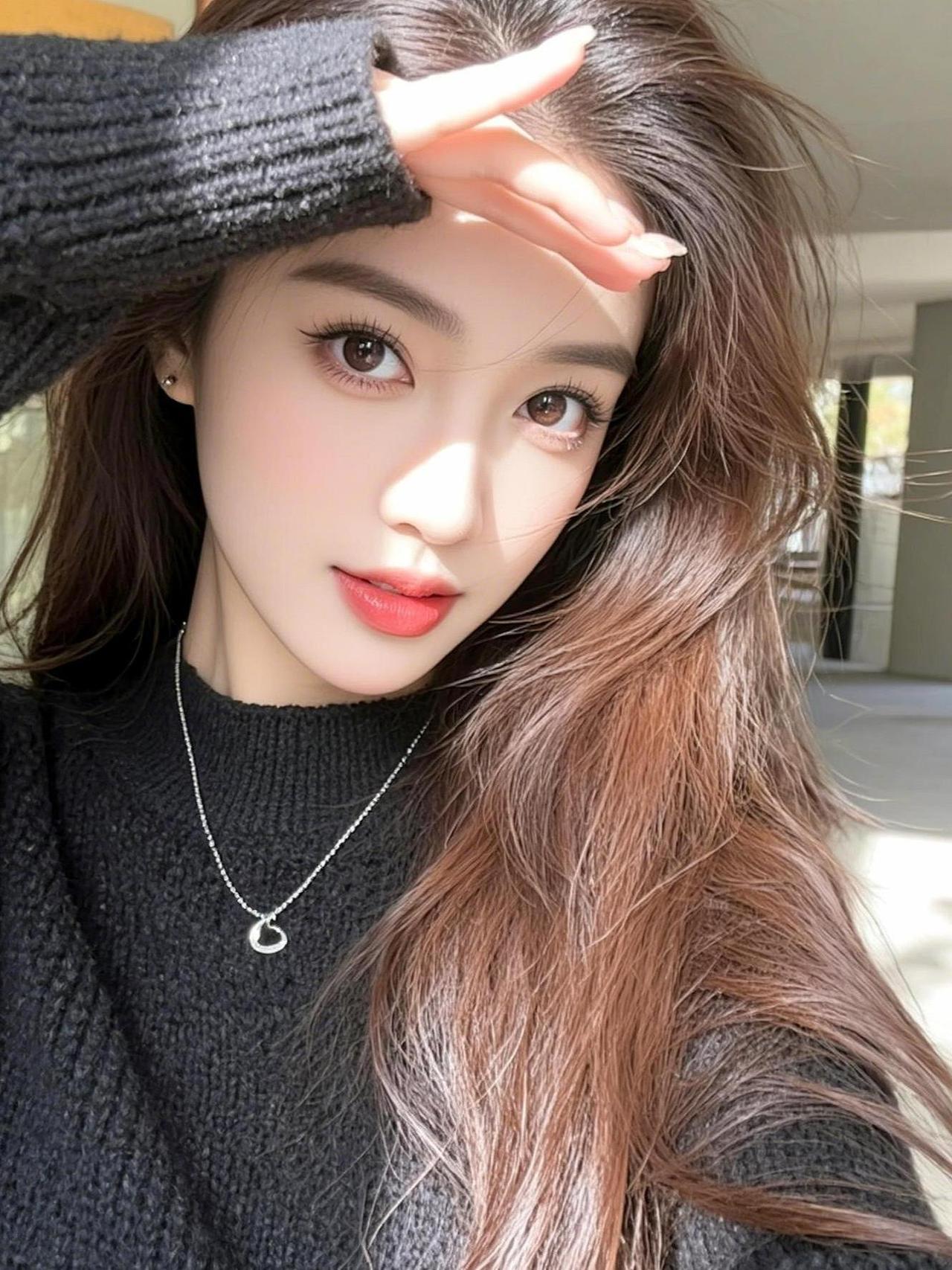 AI毛衣逆光自拍 抖音ai创作