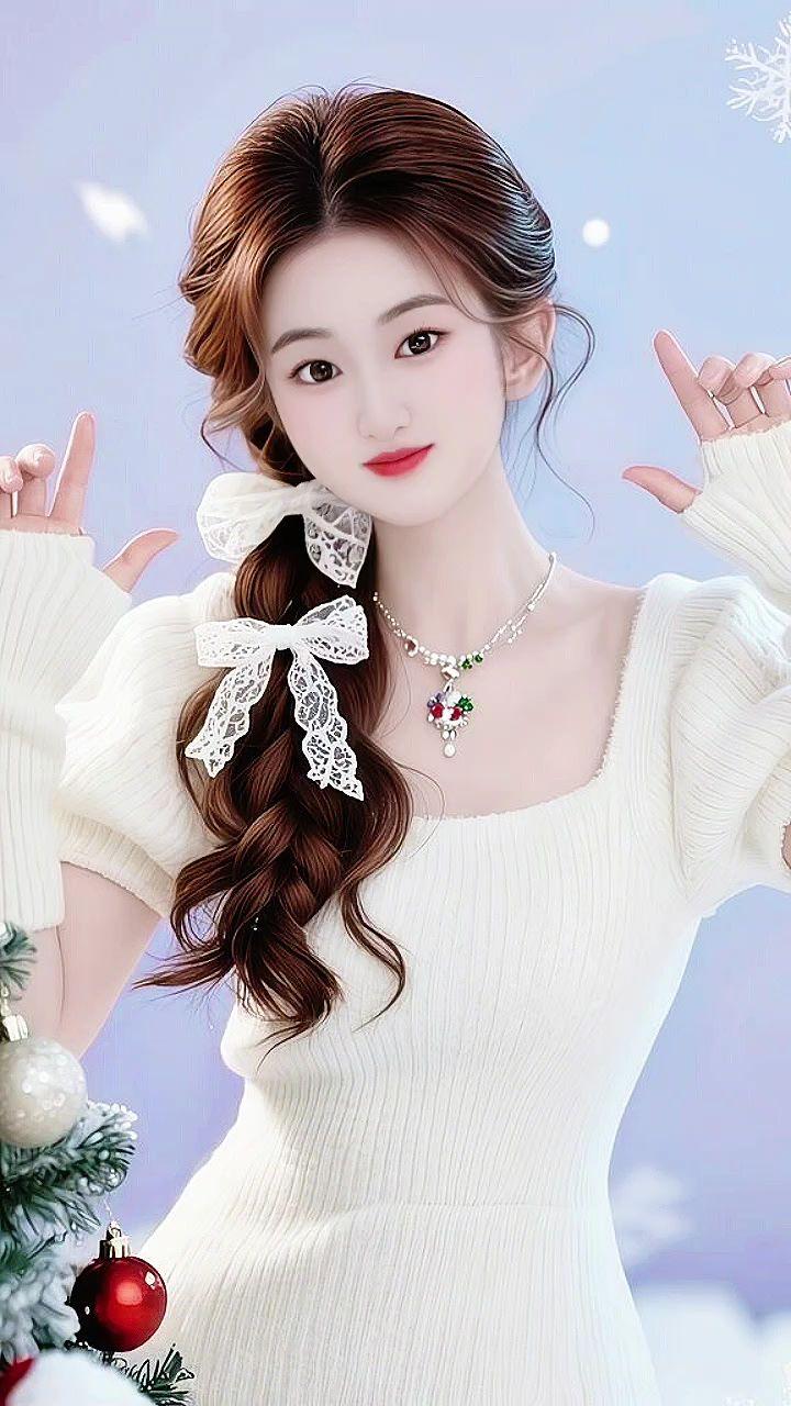 蝴蝶结发饰 锁骨链 甜妹 治愈系少女感 清纯甜美