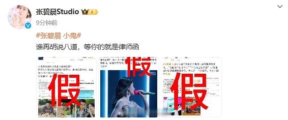 #张碧晨 小鬼##张碧晨工作室辟谣# 网曝张碧晨与小鬼王琳凯的恋情，张碧晨工作室