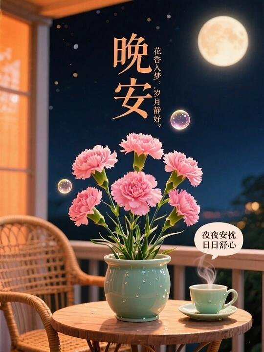 晚安 好好睡一觉，是给自己最好的休整。放宽心接纳所有好坏，等天亮醒来，生活总会藏