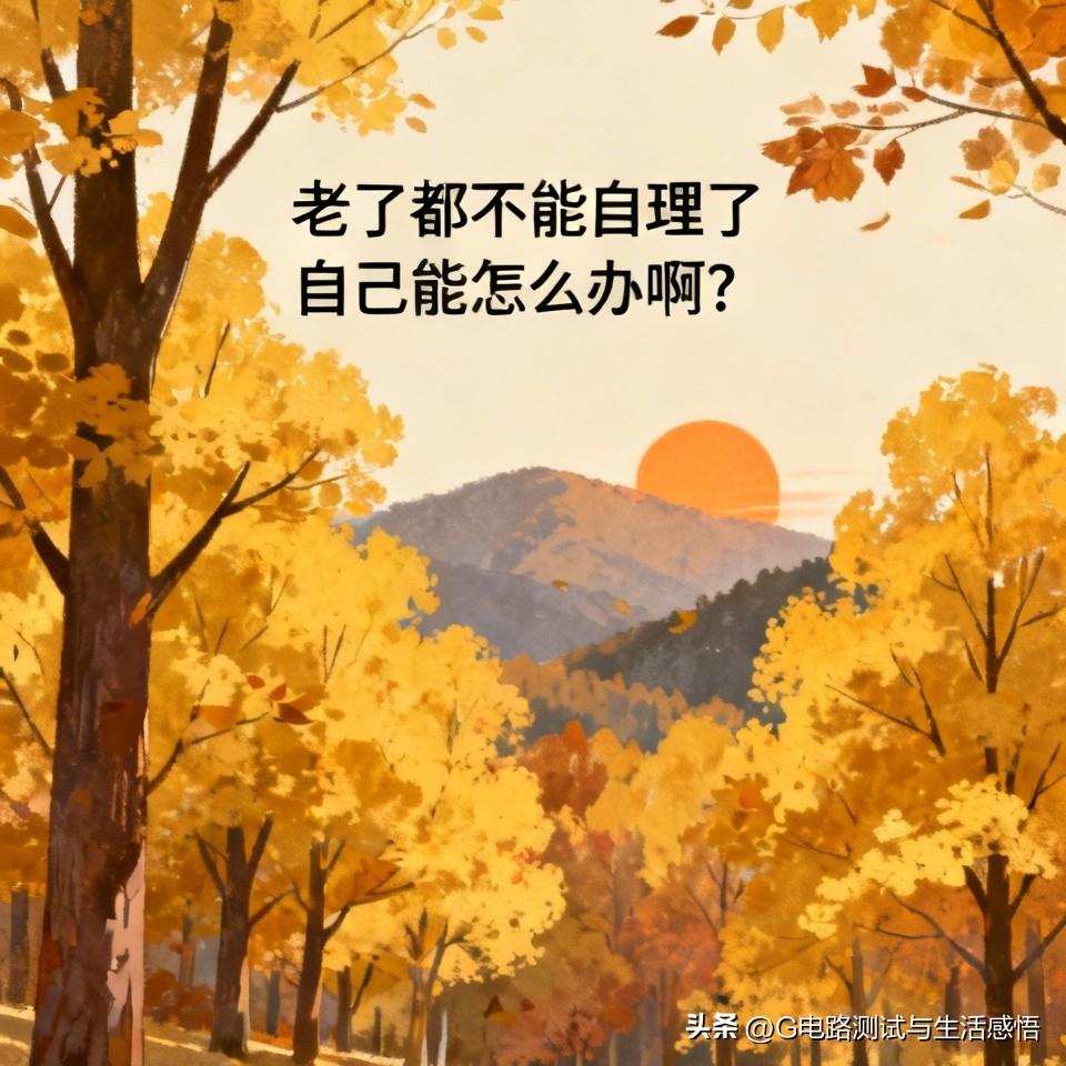 老了都不能自理了自己能怎么办啊? 
老年人需留意身体，从当下开始，凡事看开，适度