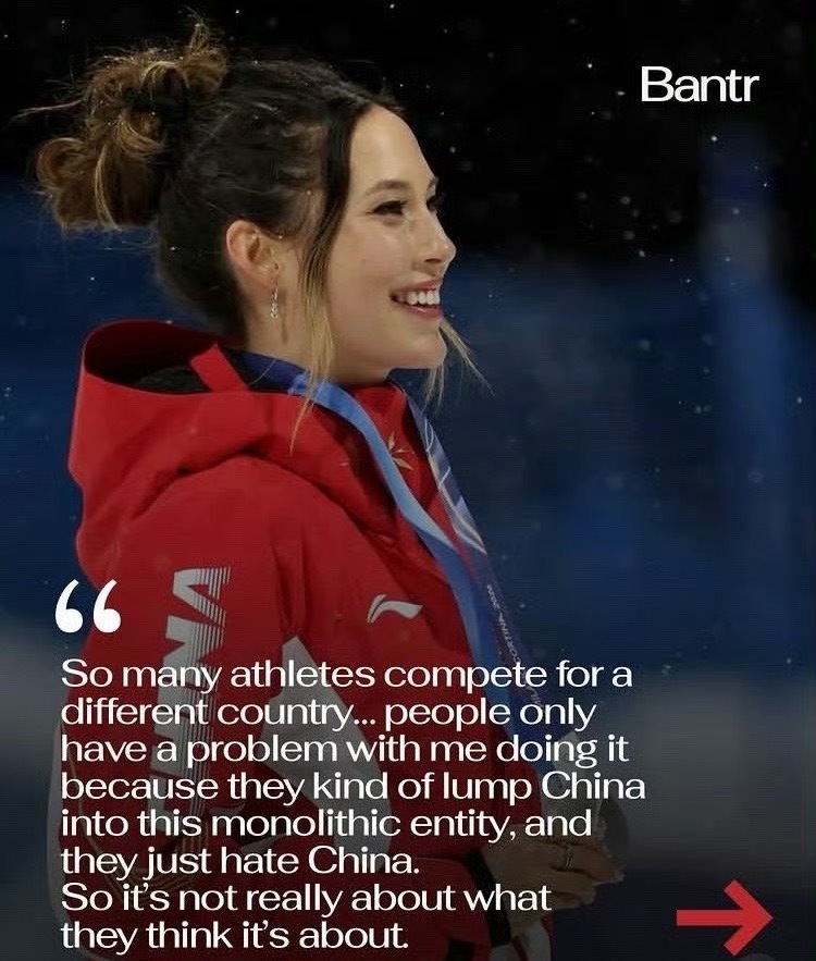 22岁的谷爱凌，集颜值、才华、实力、格局于一身，更拥有一颗超强的大心脏。面对美国