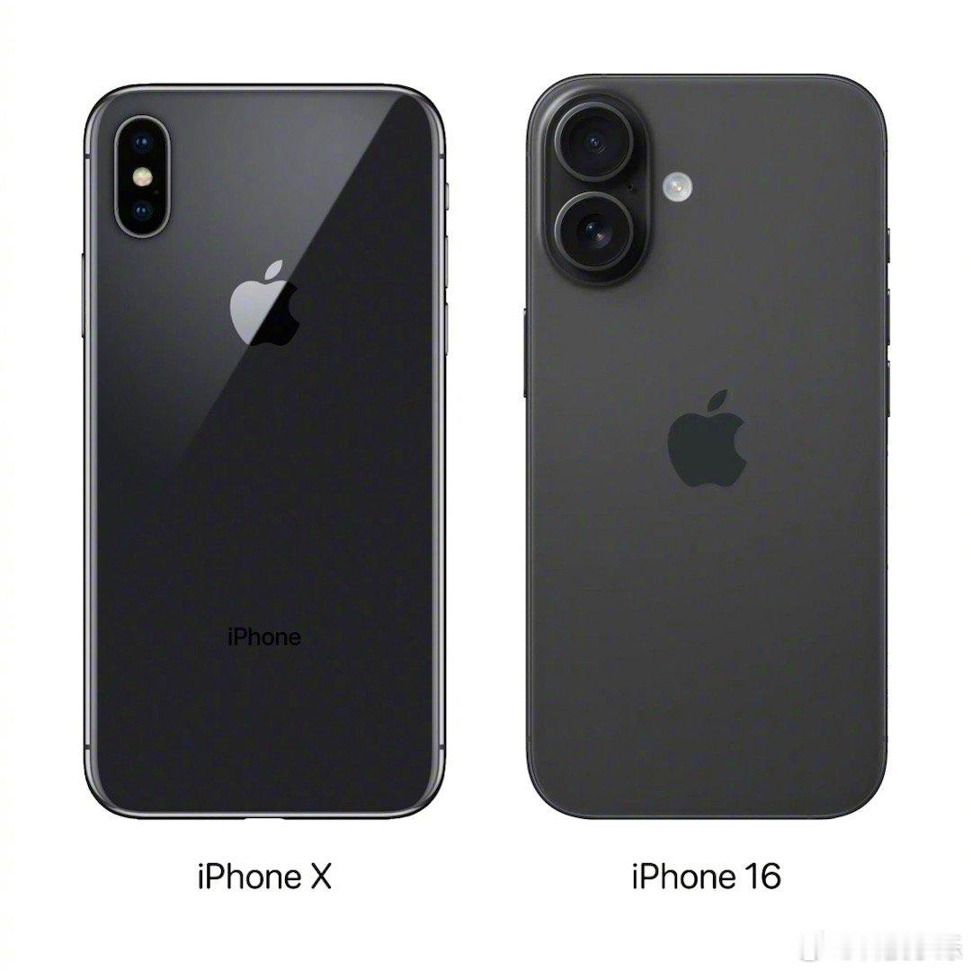iPhone 16标准版的外观确实有些像iPhone X，但对比之下你就会发现，