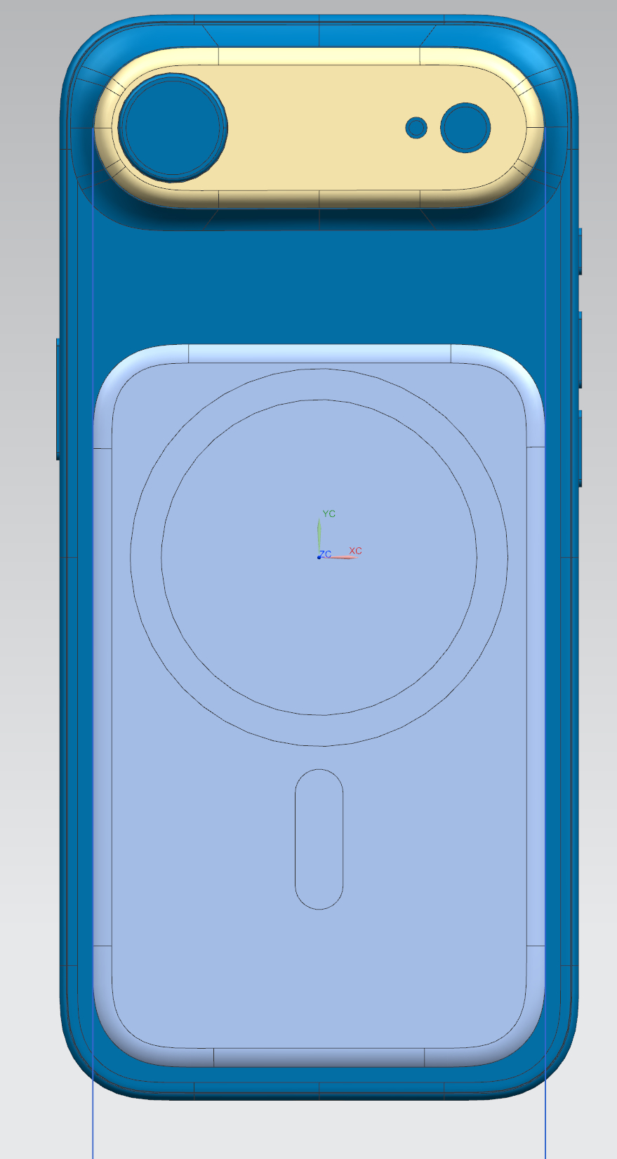 我在琢磨要不要给 iPhoneAir 做一个小一点的平嵌磁贴宽度刚好是平嵌镜盖的