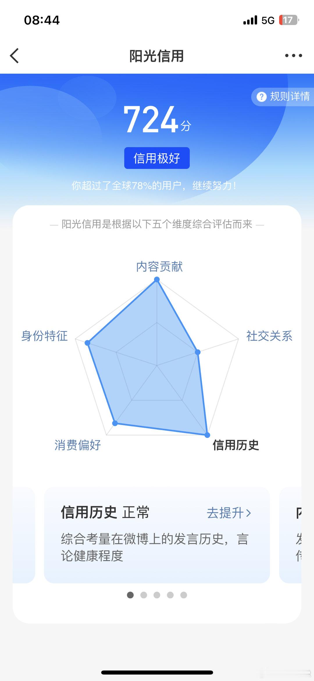 今天是不是涨阳光信用的日子？咋看见很多人说信用分突然降了好几百？ 