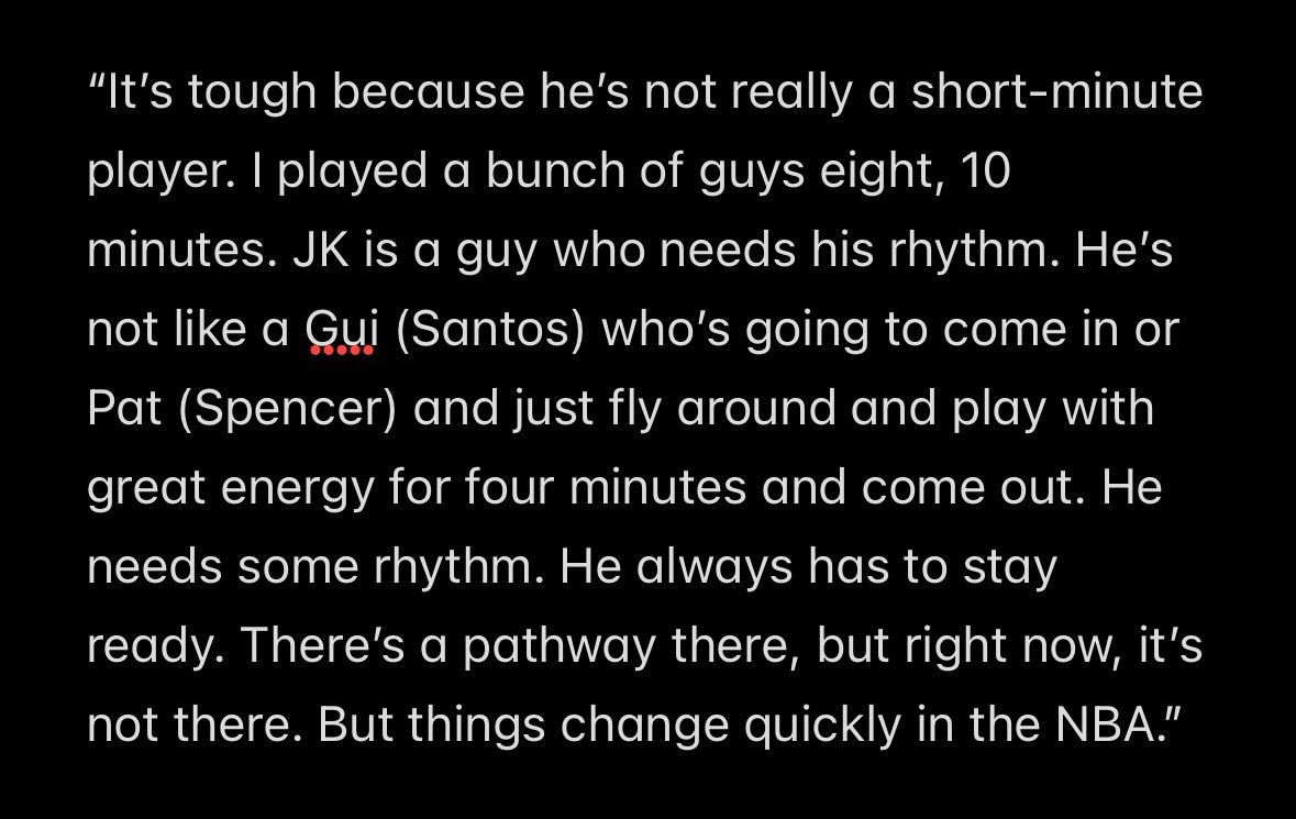 科尔谈库明加：“这很难办，因为他并不是那种适合短时间出场的球员。我让很多球员打了