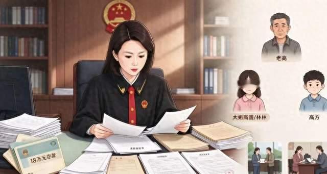 父亲去世留下18万存款，男子去办继承公证手续，竟多出一个户籍档案查无此人的“姐姐”；法官办案时发现了