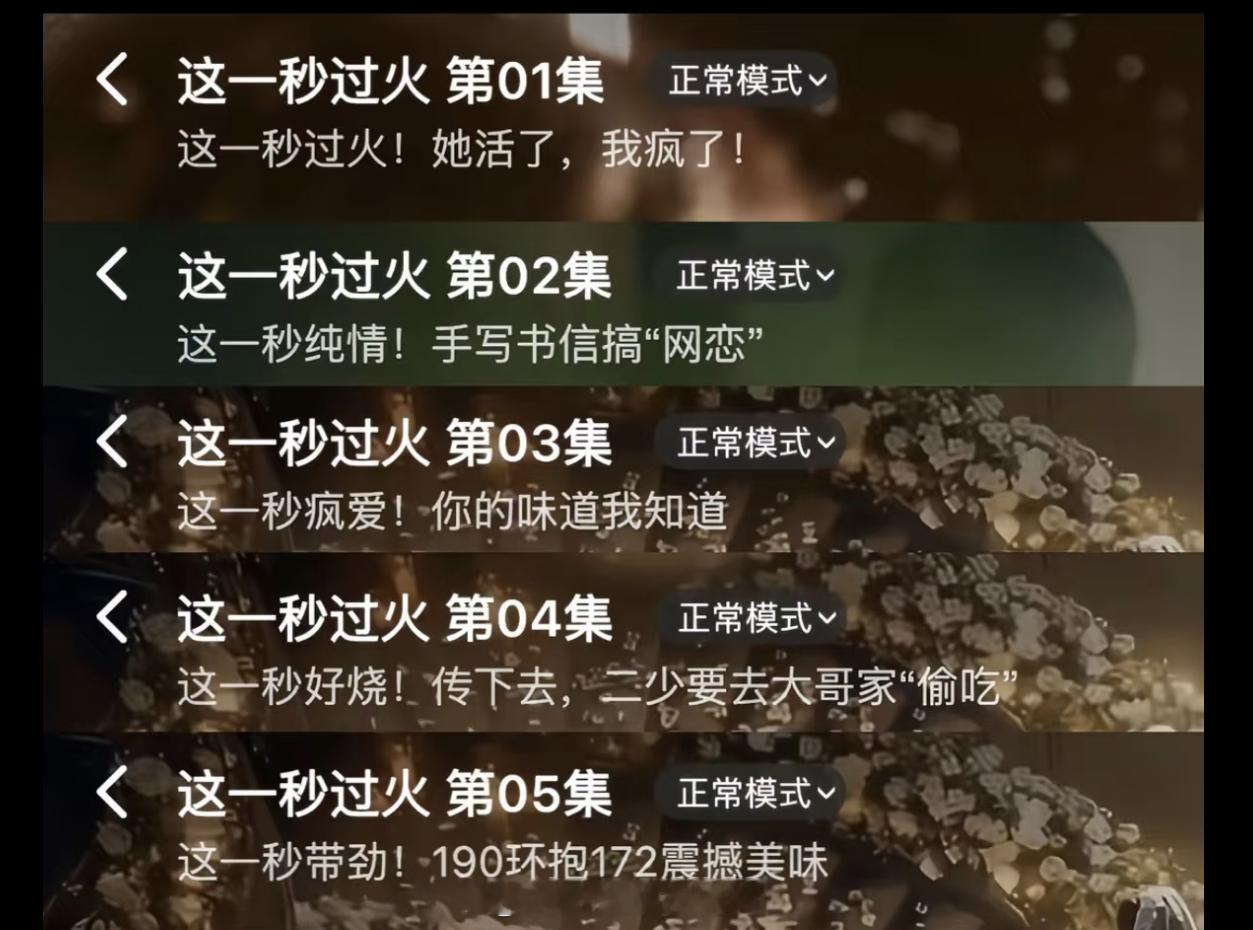 电视剧这一秒过火 谁给起的雷霆标题
