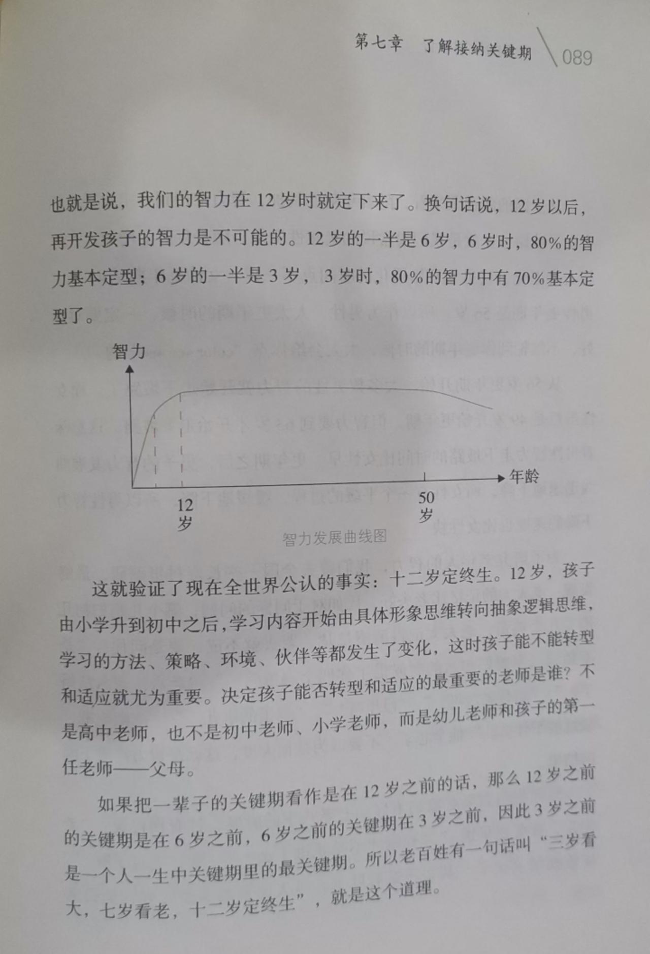三岁看大，七岁看老，十二岁定终生