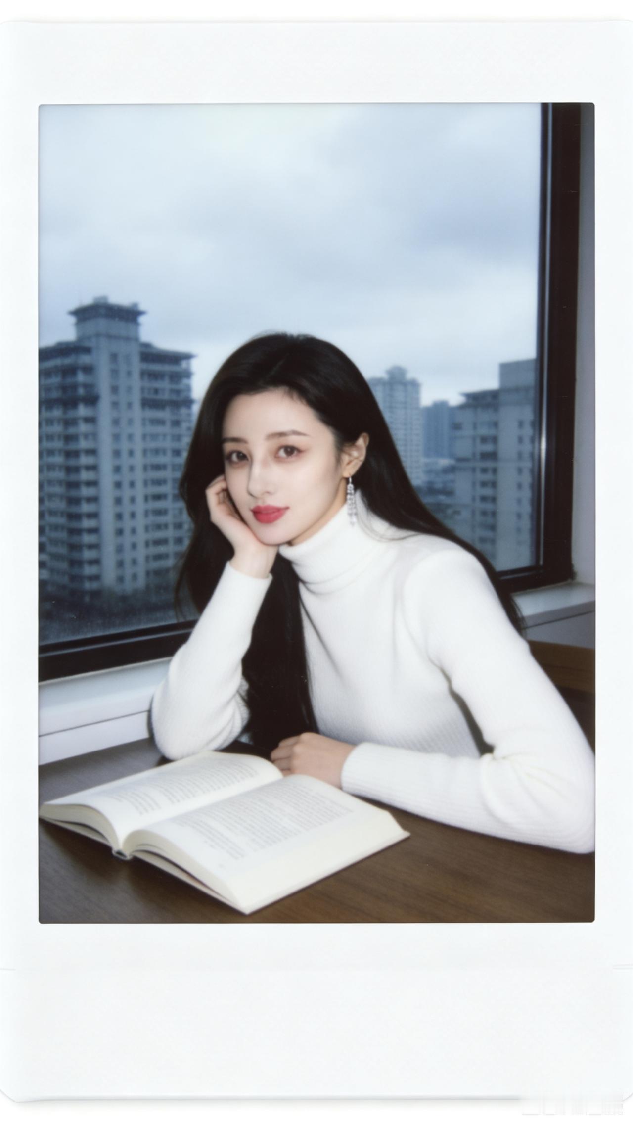 窗边阅读时光，静谧的午后，沉浸在书香中。