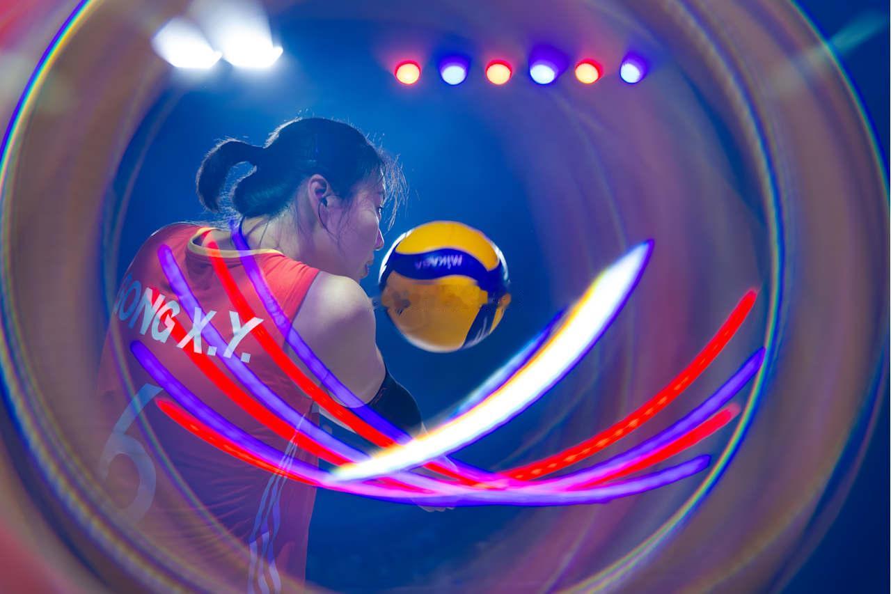 中国女排3-1墨西哥女排中国女排队长龚翔宇12分（26扣11中3失误被拦、1发）