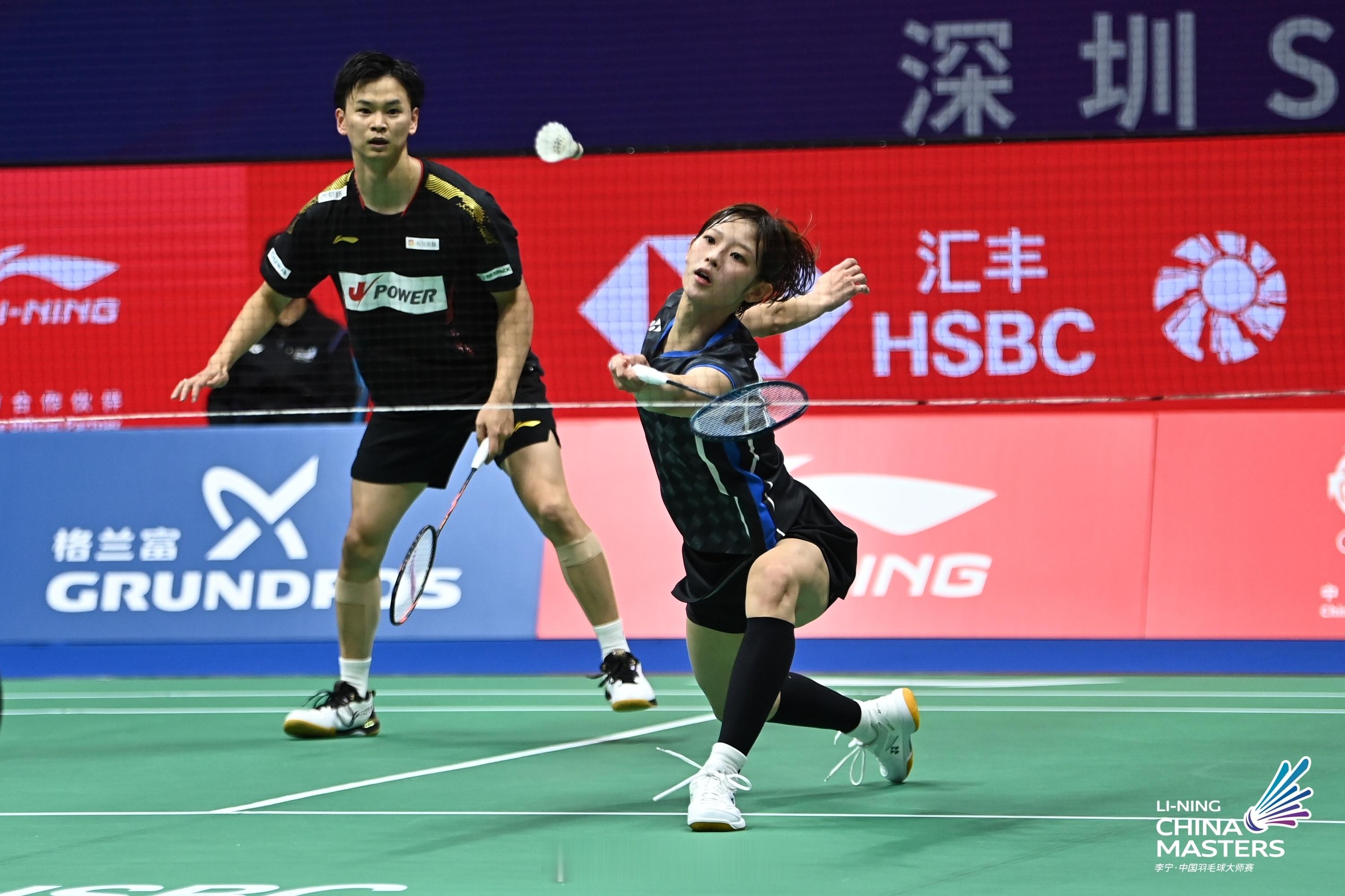 渡边勇大/田口真彩：虽然比分接近，但对手占据优势地位中国大师赛混双首轮，中国队的