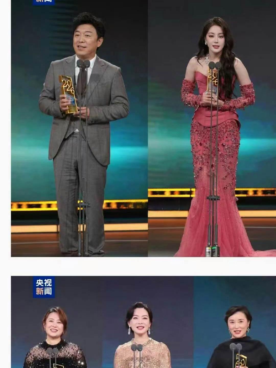 热巴这应该就是90花里唯一视后的排面吧，咖位确实上来了。 