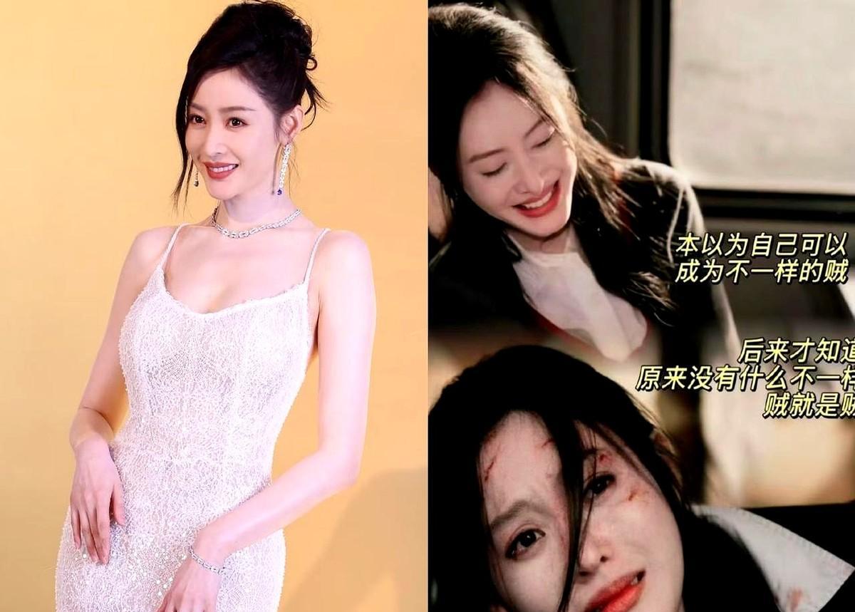 她不是靠脸吃饭，是靠命在演。
《阿麦从军》里她摔过15米威亚，冰河里爬了三天，铠