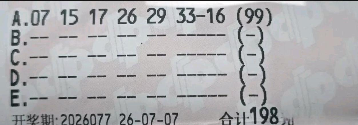 牛人再现！99倍票曝光，现在这种情况下，居然还有人打这种票，而且前区15-17简