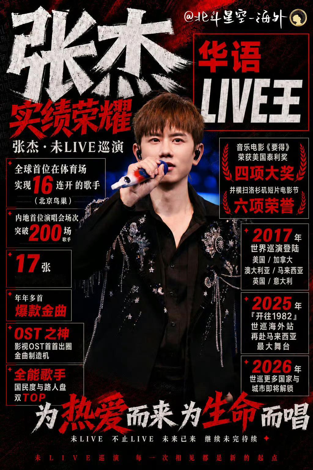 张杰新加坡演唱会正式开票 