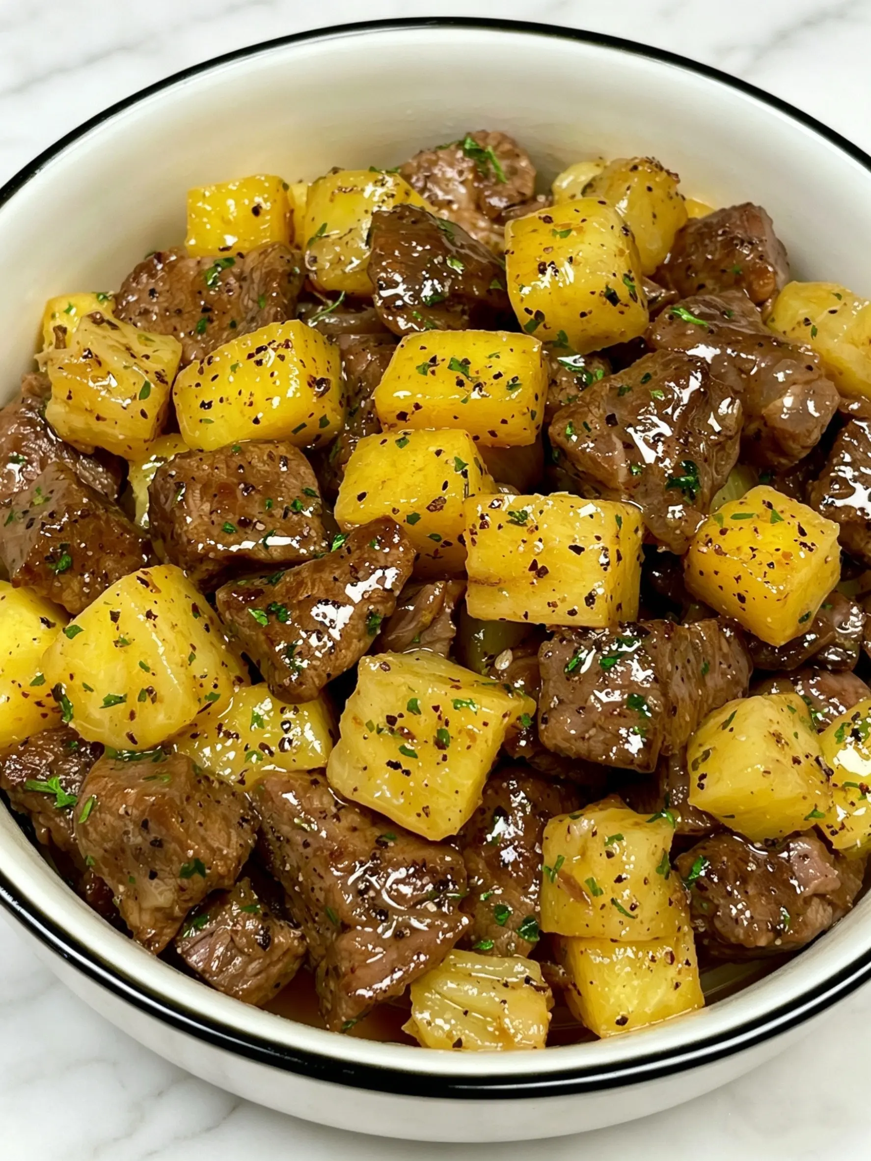 减脂期的姐妹一定要试试这个菠萝炒牛肉，真的太好吃了吧，还不怕胖。