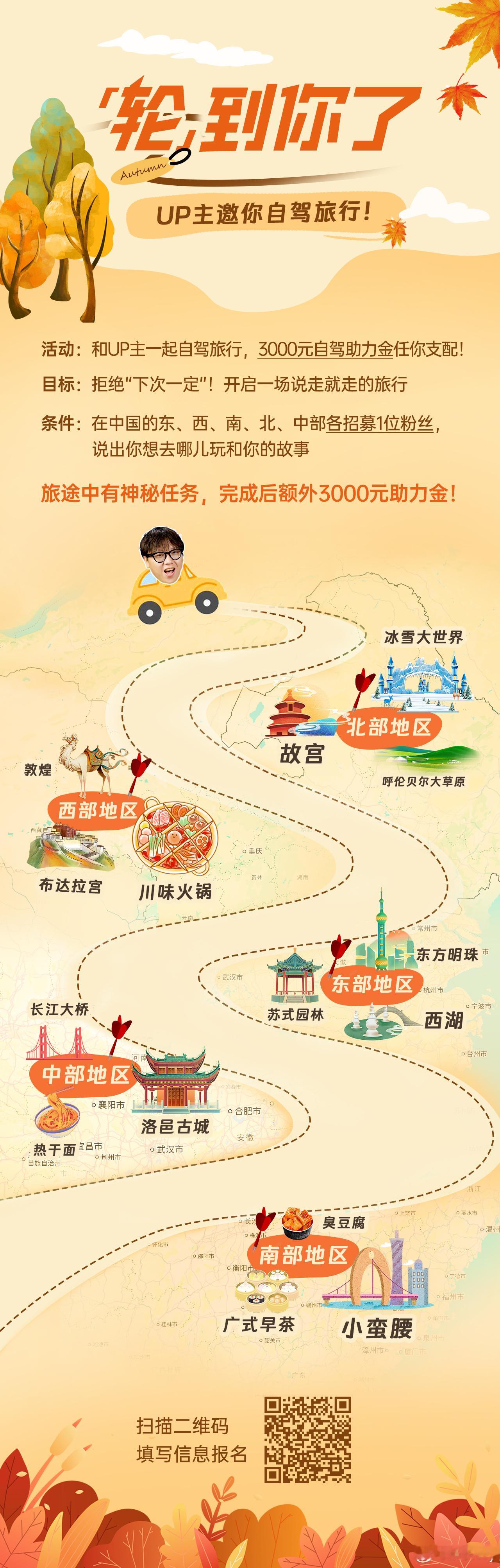 你自驾，我买单！山川湖海你来定！智驾数码团 ​每个人心里都藏着一件想做的事或者一