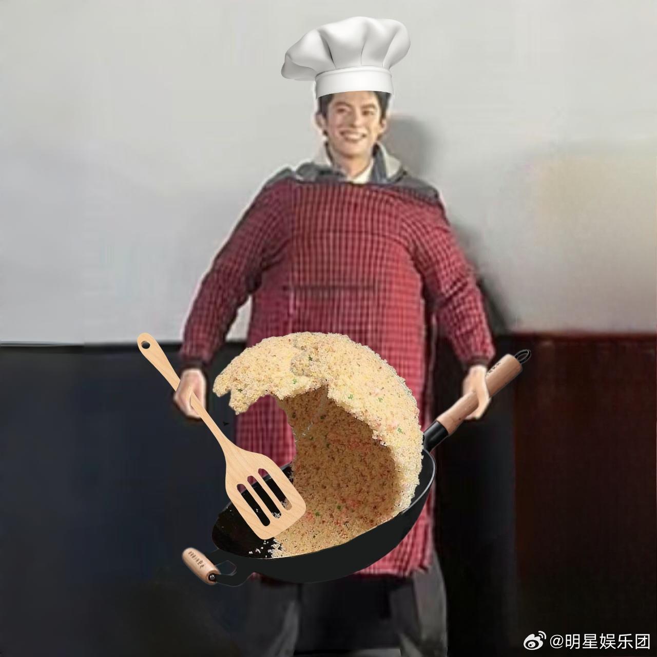 王鹤棣说拍大奉时热到盒饭都馊了 排队过来领饭了大馋丫头们今天饭放的好多，吃撑了[
