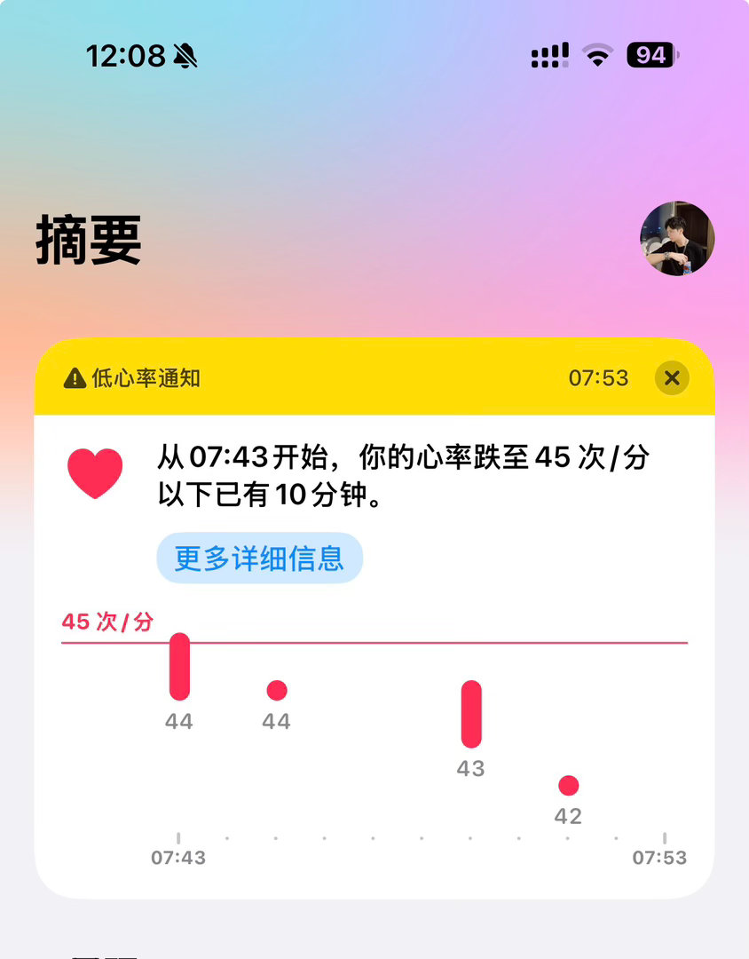 我是不是要完蛋了。。。42心率。。。。 