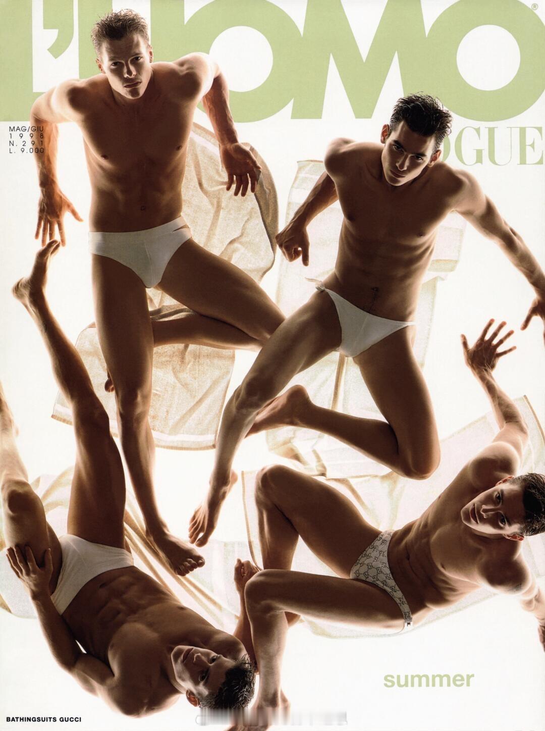意大利男刊《L'Uomo Vogue》1998年五六月合刊写真。 ​​​