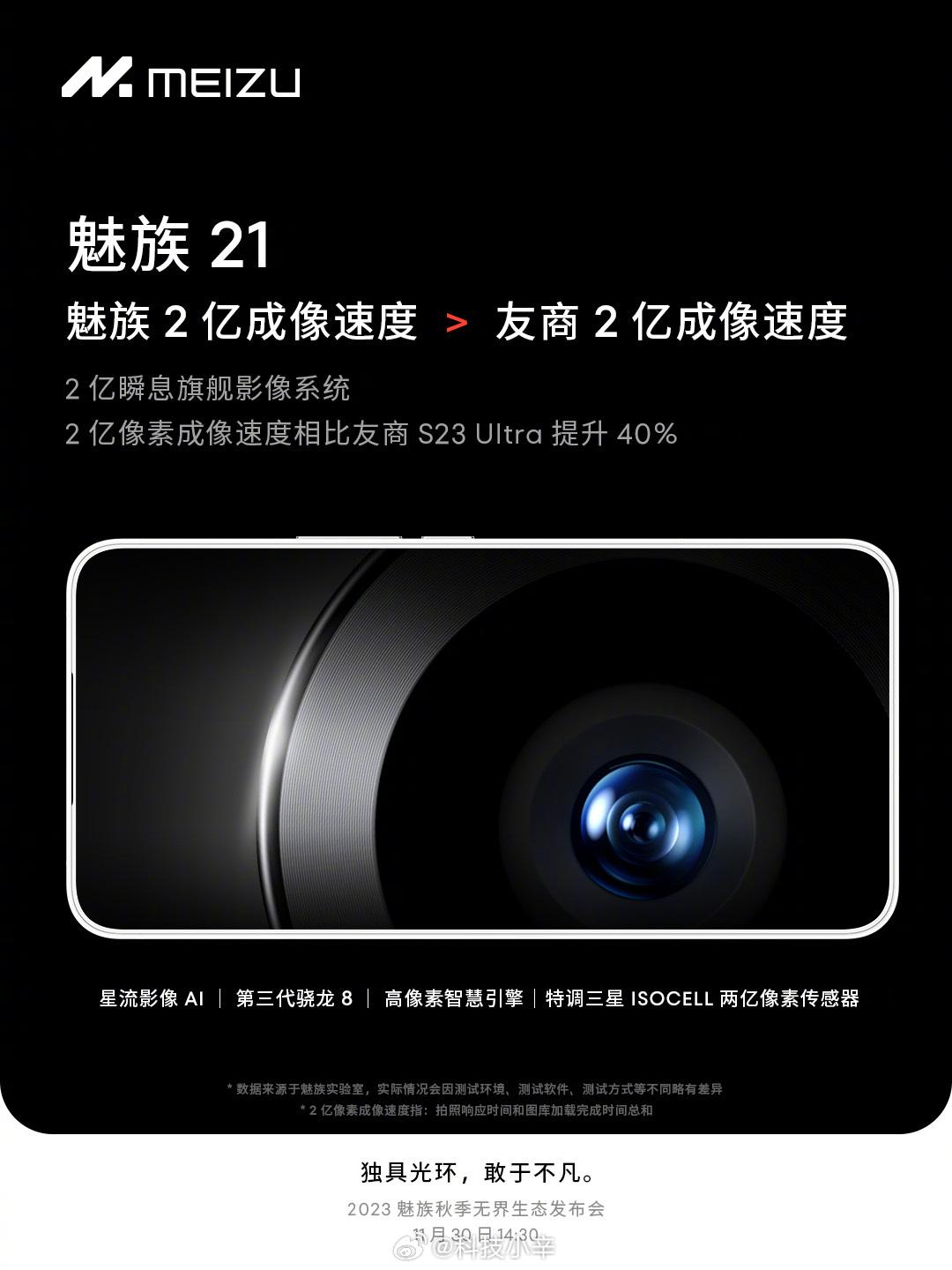 魅族 21 是 2 亿像素主摄

更多特性，请看下图
