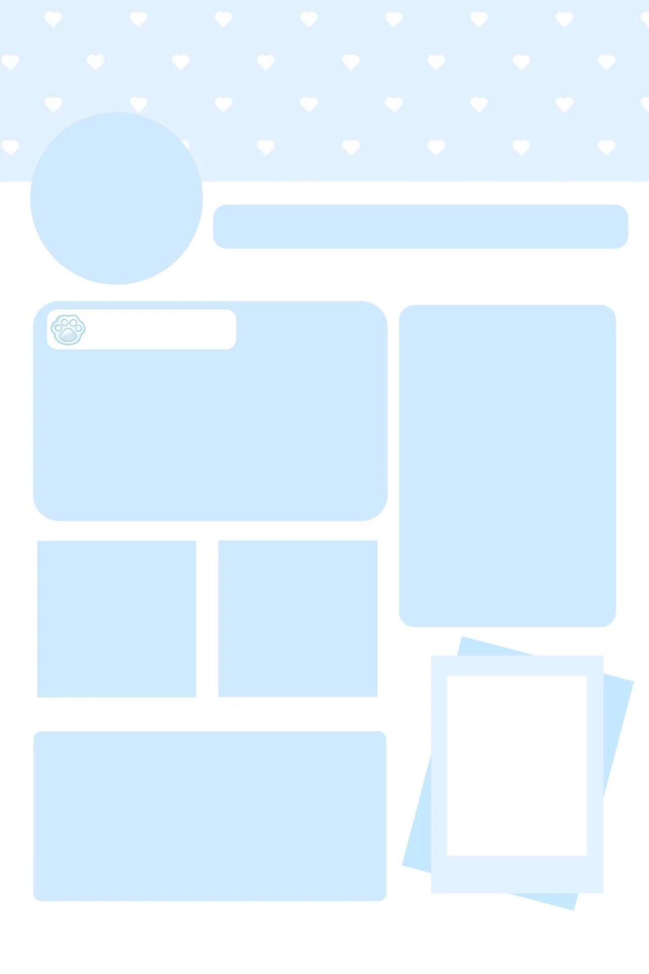 蓝色系属性图｜素材底图｜排版图分享 