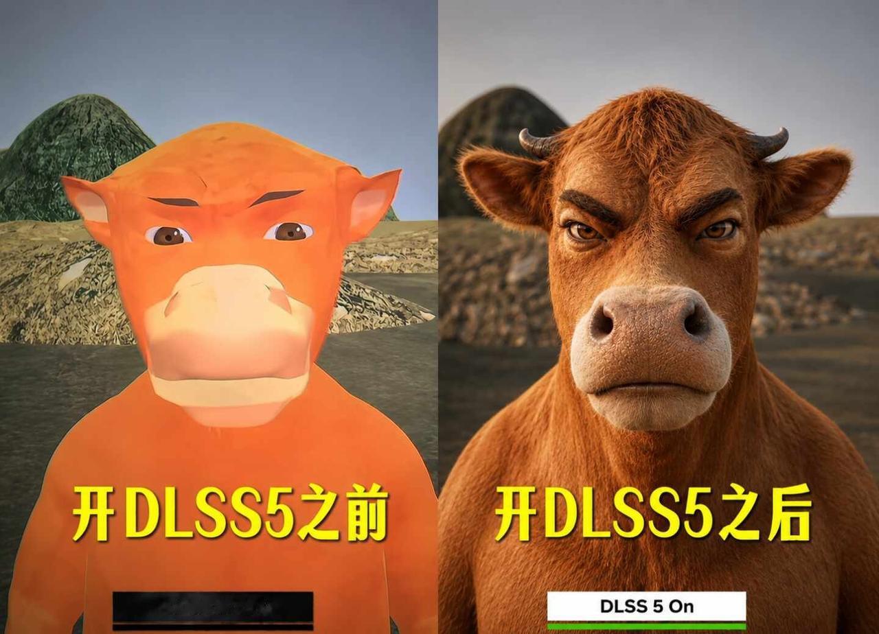 开启DLSS5的意义！
吉祥物秒变显卡男神！画质牛起来了[得意]
显卡dlss5
