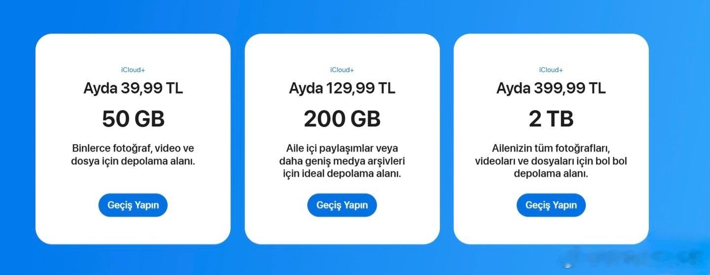 苹果已完成针对土区iCloud 2TB的加价，此次上调价格增幅达到60%，现报3
