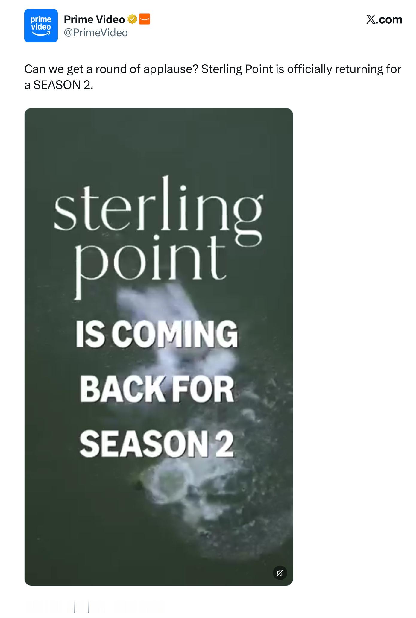 Sterling Point is renewed for second sea