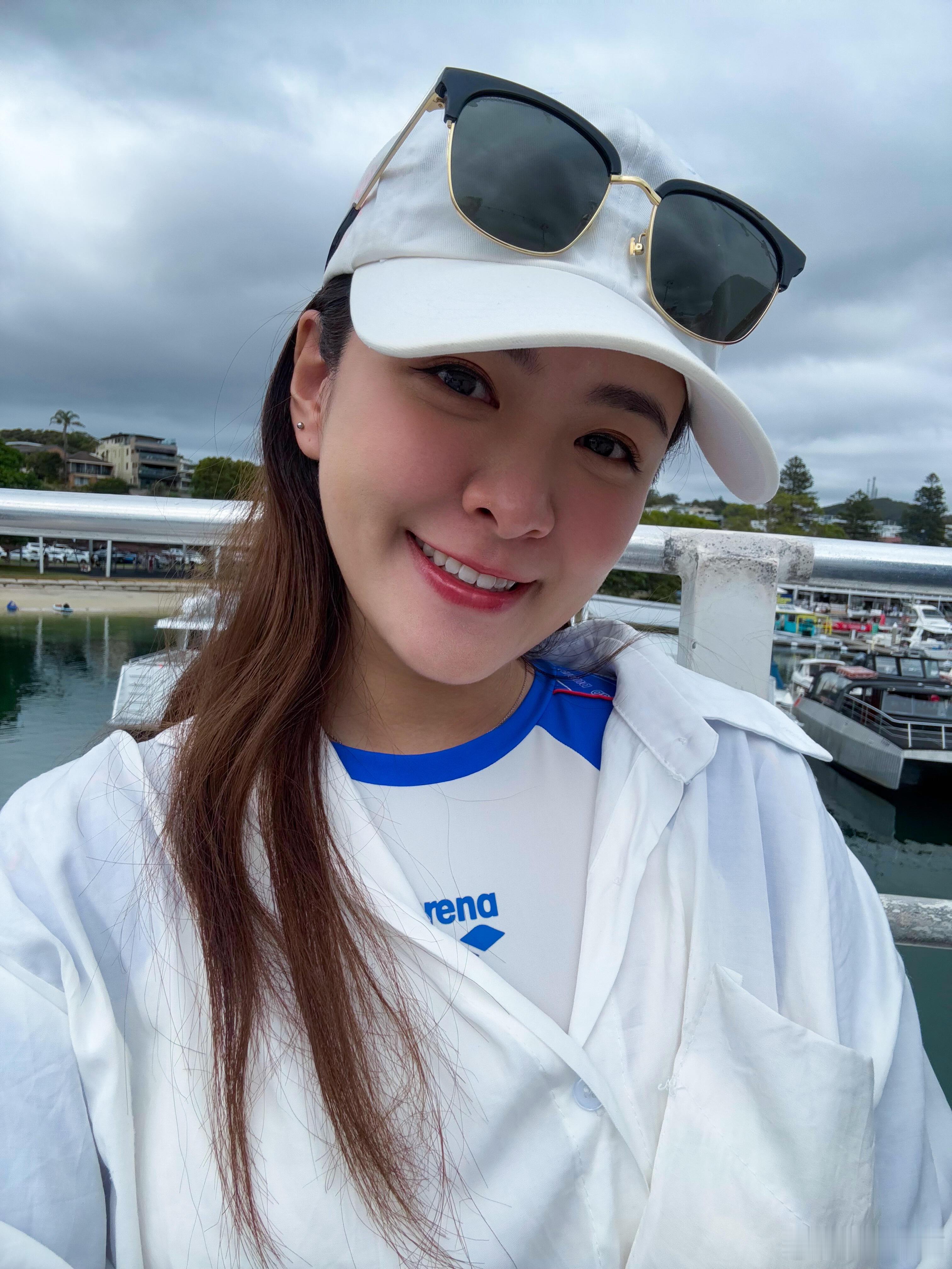 江嘉敏海边吹风🌊💙 ​​​