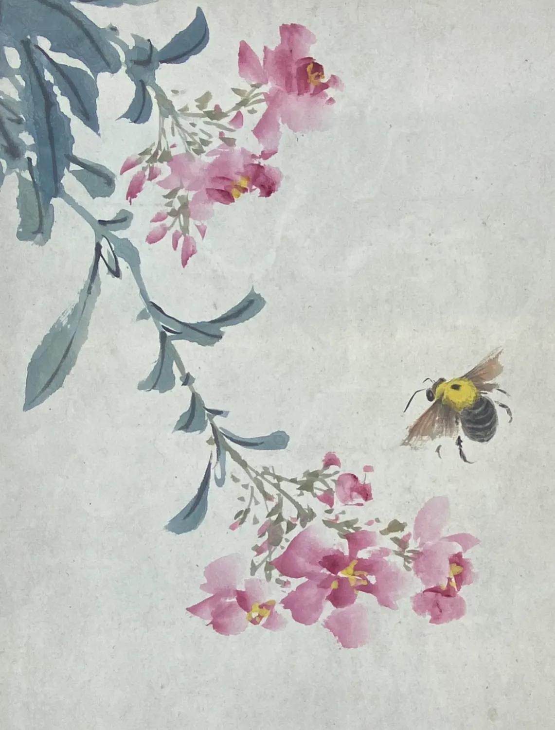 #上联：秋霜摧黄叶，诚邀下联# 春雨助花红。