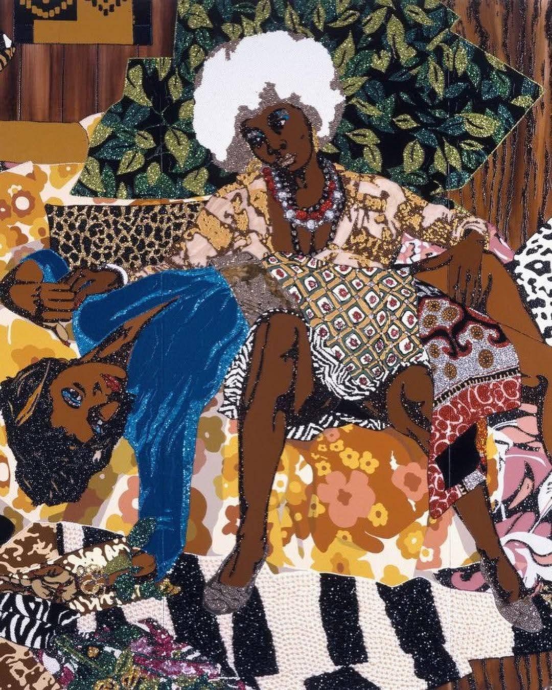 米卡琳·托马斯（Mickalene Thomas）是一位1971年出生的美国当代