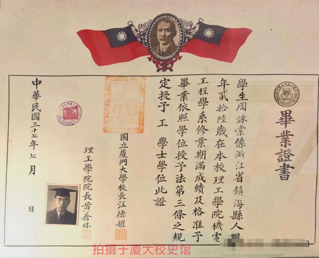 民国时期的毕业证与众不同