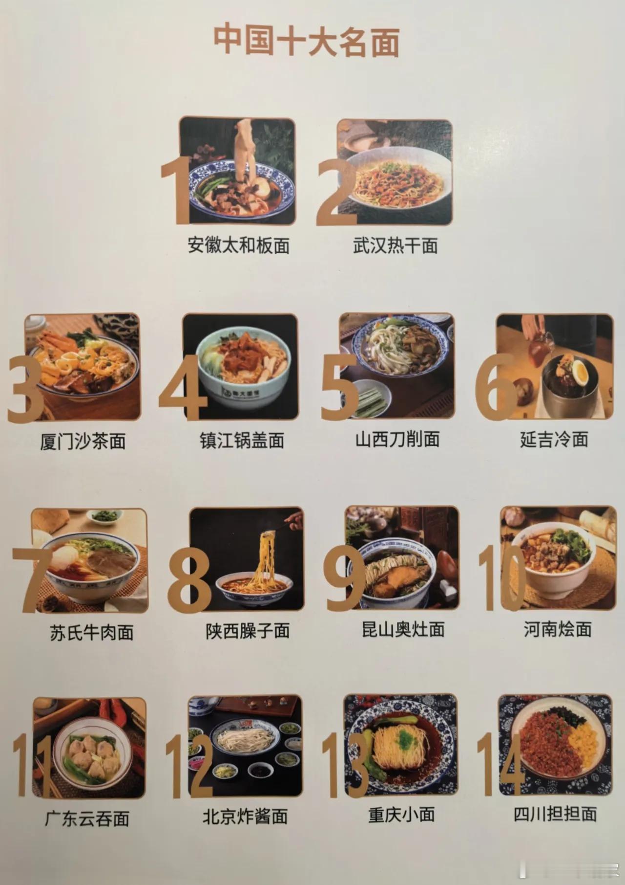 中国十大名面，你吃过几个？ 