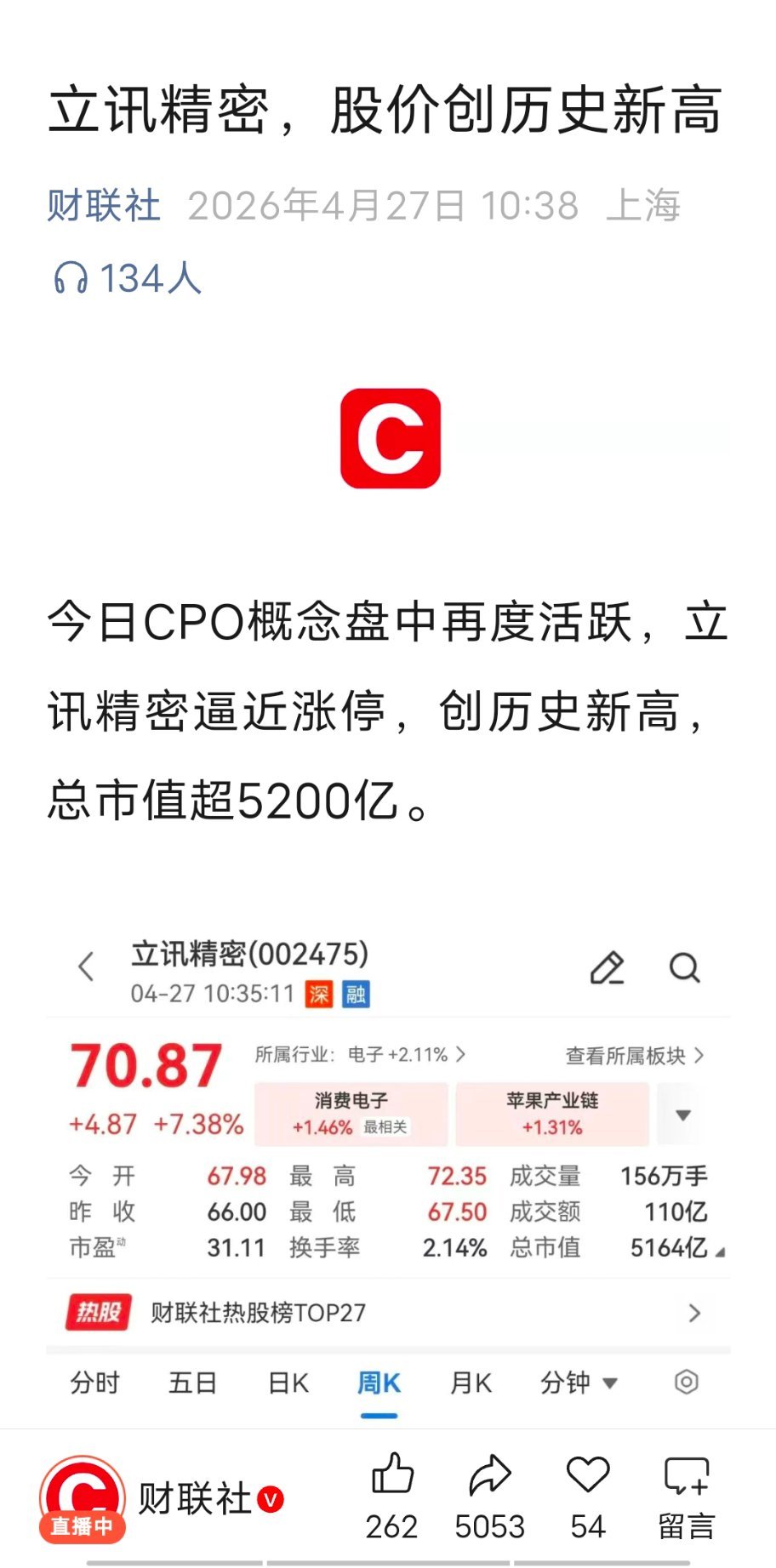 冰火两重天。美芯片股史诗级暴涨今日看盘