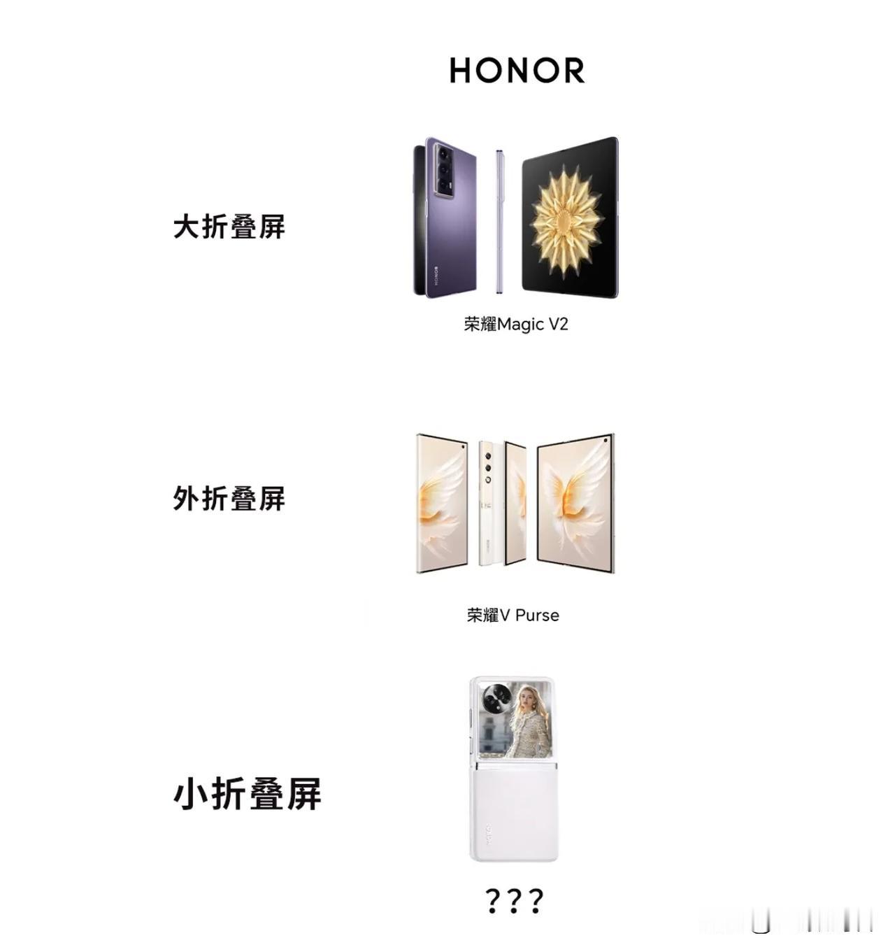 从大折叠到小折叠，荣耀要做什么
    来来，荣耀要做小折叠屏了，预计5月份会发
