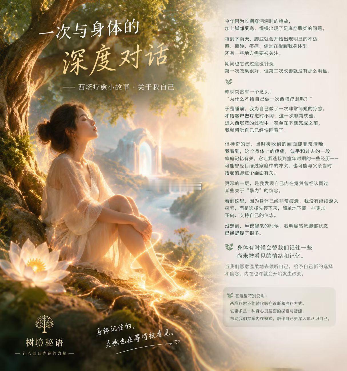 🌿今天分享一个特别的西塔小故事——关于我自己的。今年因为长期穿洞洞鞋的缘故，加