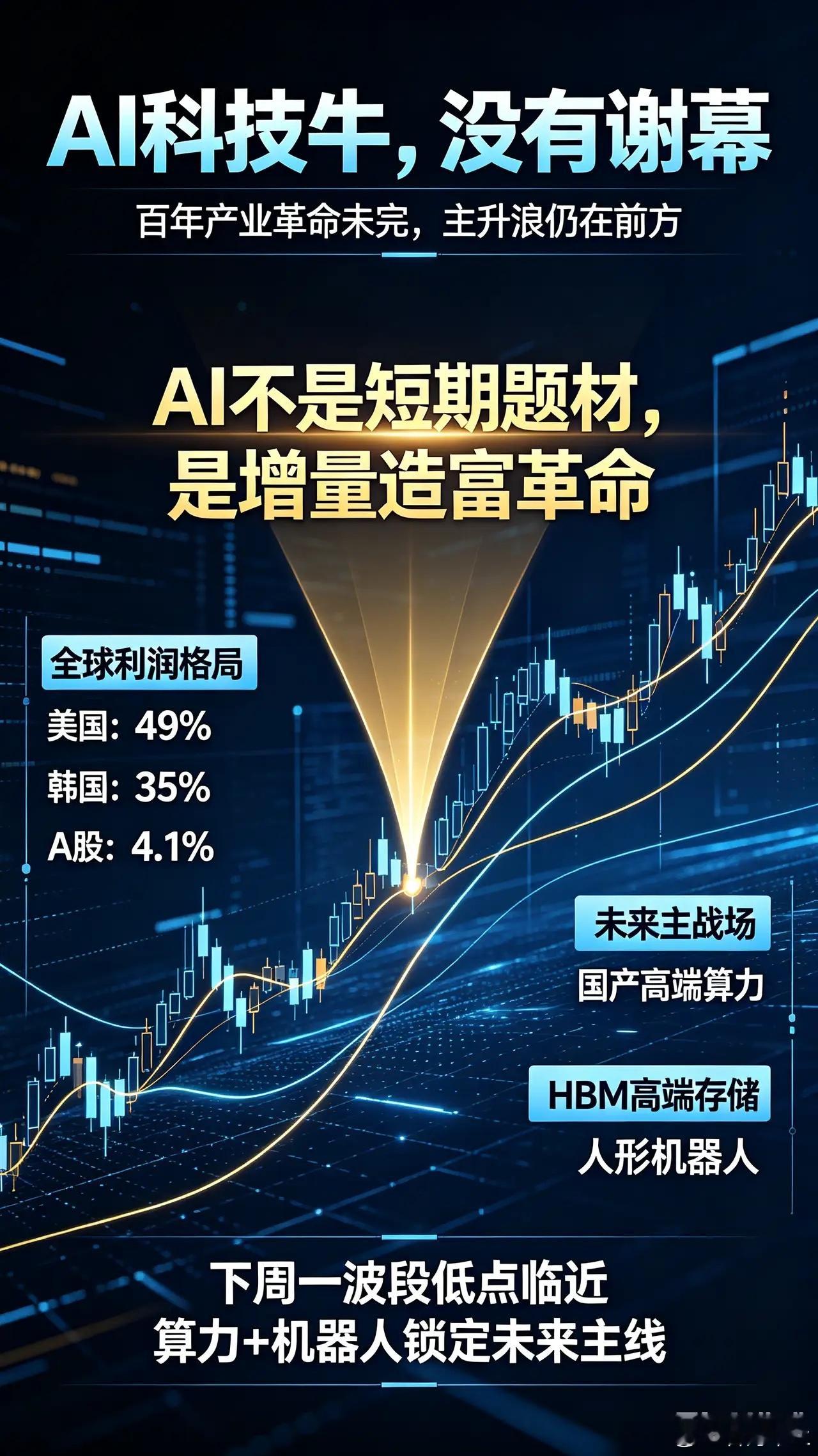 AI科技牛是否谢幕？下周A股机会在哪？一、先捋清大局和蒸汽机、汽车、飞机、互联网