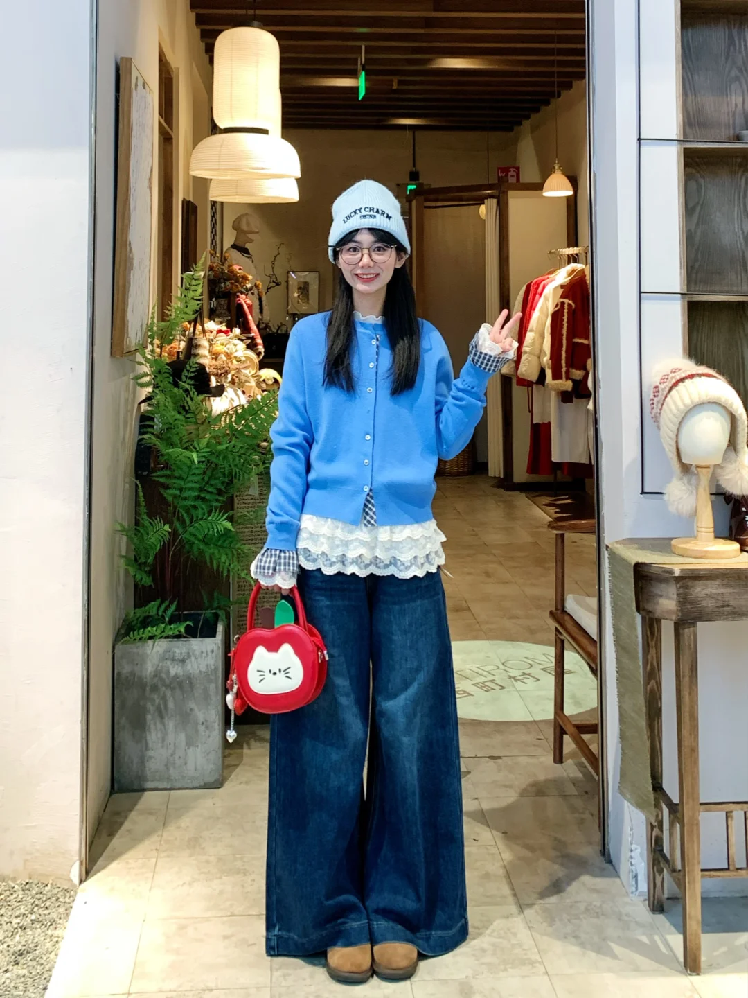 163 90｜秋冬色彩系叠穿ootd🩵～